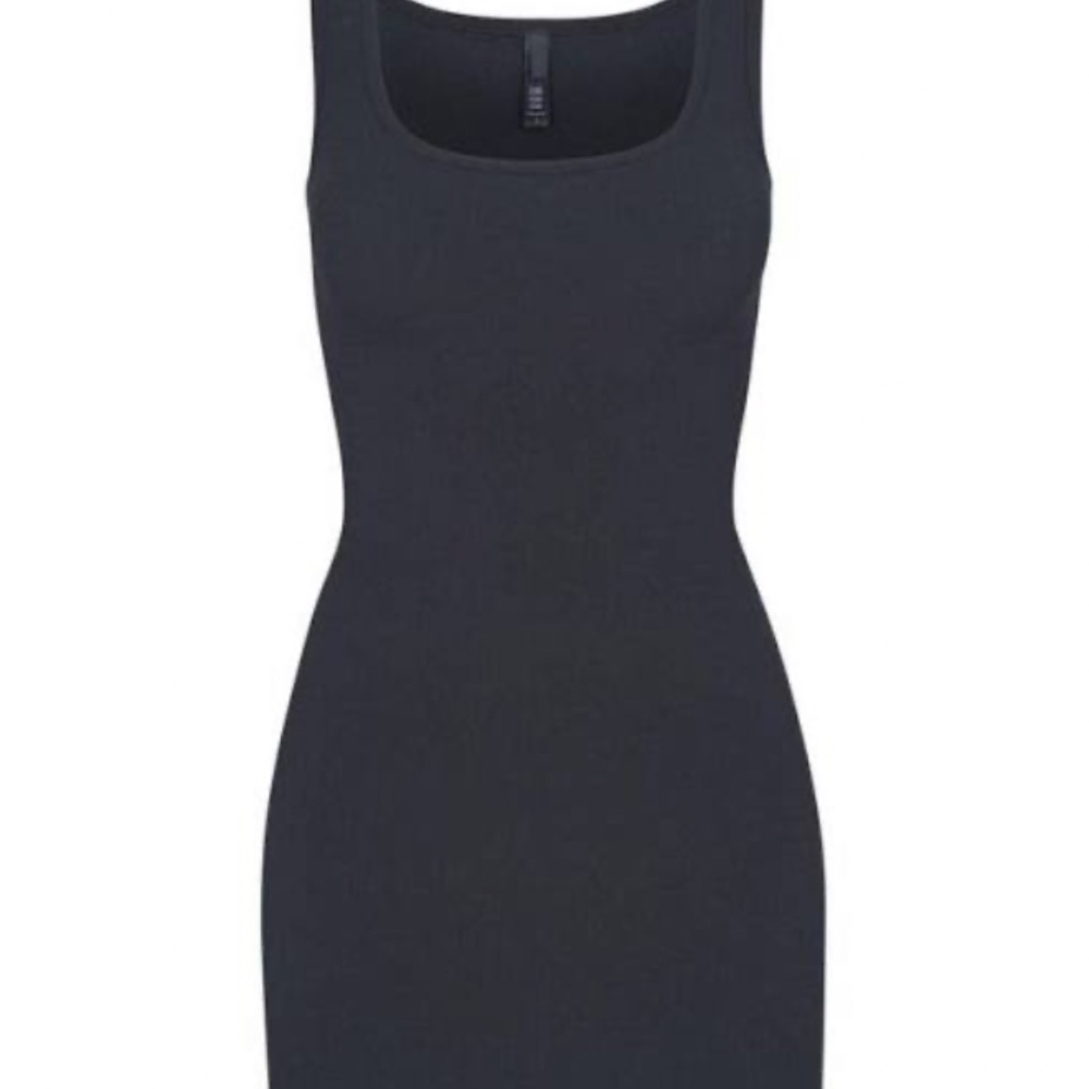 Skims Soft Lounge Mini Dress in Graphite